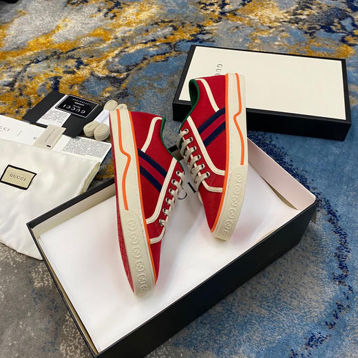 Gucci1977帆布鞋-橙红色 商品图3