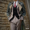 Hardy Minnis Super Gabardine & Alsport 羊毛嘎巴甸花呢拼接Westminster 插肩袖战壕⻛⾐ 商品缩略图2