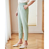 欧芮儿高腰显瘦绿色休闲裤女新款韩版百搭锥型哈伦裤薄款 商品缩略图2