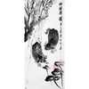吴运广《柳塘荷韵》45cm*95cm 动物竖幅作品 客厅挂画 商品缩略图0