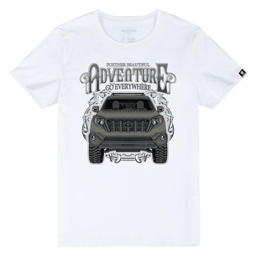 越野e族普拉多图案硬派印花街头复古夏季短袖T恤户外休闲打底体恤NMT-1306 商品图3