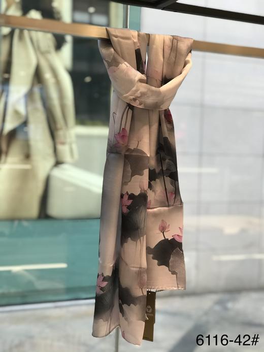 优品堂《花🌸魁》桑蚕丝缎面长巾 商品图6