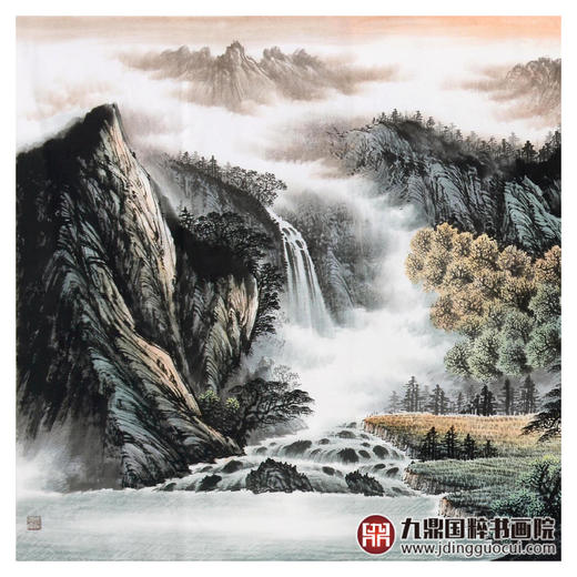 侯志明《福地幽居》98*240cm 山水横幅作品 办公室/客厅挂画 商品图4