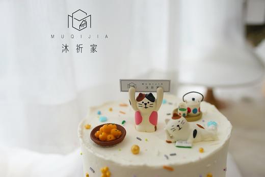 举手猫主题蛋糕 商品图1