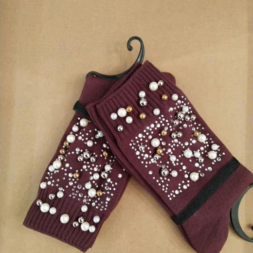 lfgj sd-1028 日韩珍珠潮袜女 商品图3