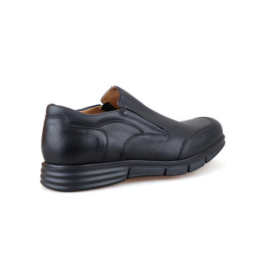 断码特价47码--西班牙原产男款商务休闲乐福鞋YELLOWSTONE黄石公园黑色(超轻款) 商品图2