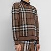 【一】BURBERRY 巴宝莉 男士格纹羊毛提花针织衫 棕色红条大格子 8036603 A8773 商品缩略图1