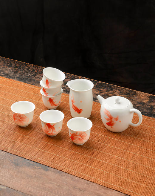 五福金鱼茶具套组（八头T鱼） 商品图7