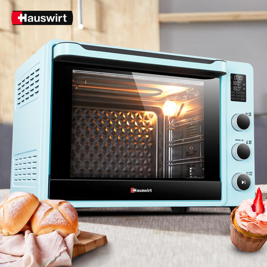 海氏c45电烤箱40l家用不沾油内胆双层保温门电子式控温更精准 - 海氏