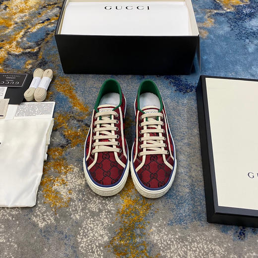 Gucci1977帆布鞋-车厘子红 商品图7