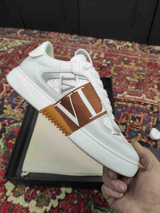 华伦天奴小白鞋-棕带 商品图2