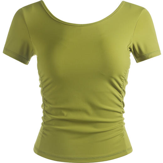 （季末清仓）FS679梵美人瑜伽短袖 带胸垫 裸感 商品图4