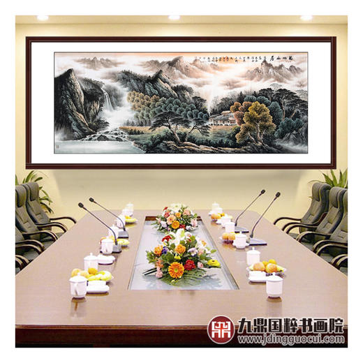 侯志明《福地幽居》98*240cm 山水横幅作品 办公室/客厅挂画 商品图3