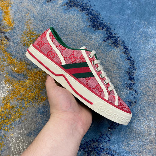 Gucci1977帆布鞋-深粉色 商品图0