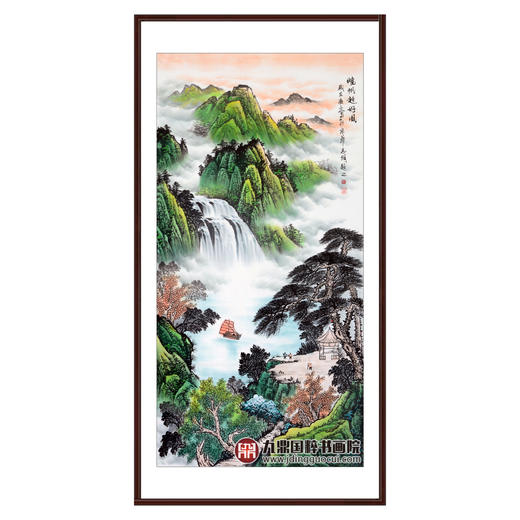 侯志明《晓帆趁好风》68*138cm 山水竖幅作品 玄关/客厅挂画 商品图0