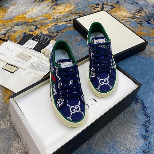 Gucci1977帆布鞋-蓝色 商品图2