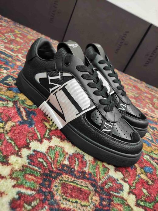 华伦天奴小白鞋-黑白 商品图7