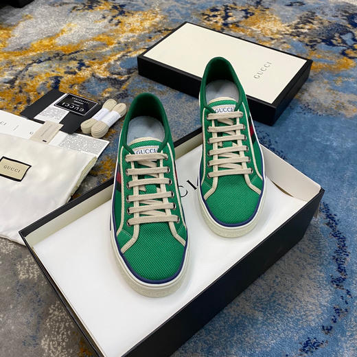 Gucci1977帆布鞋-绿色 商品图2
