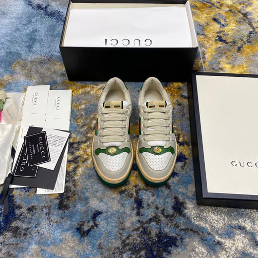 Gucci小脏鞋-绿色冲孔款 商品图2