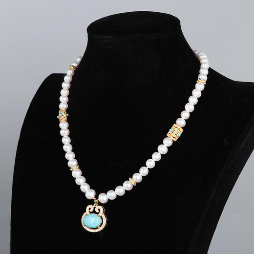 绿松吊坠珍珠项链 商品图2