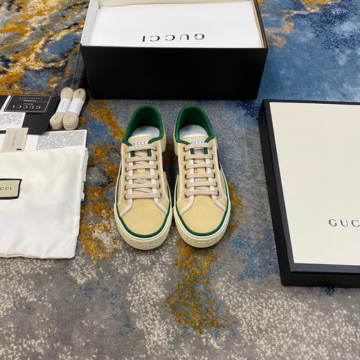 Gucci1977帆布鞋-米白色 商品图7