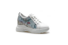 豪麟名鞋奥莱迪嘉女装牛皮革时尚休闲鞋DJXXA11WX009白色  原价1460元