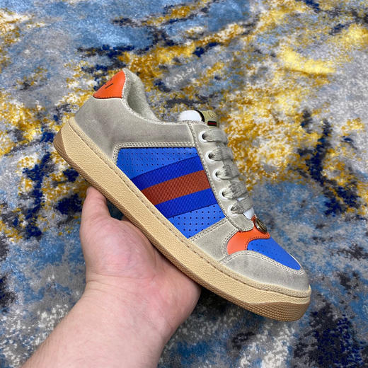 Gucci小脏鞋-蓝橙色 商品图0