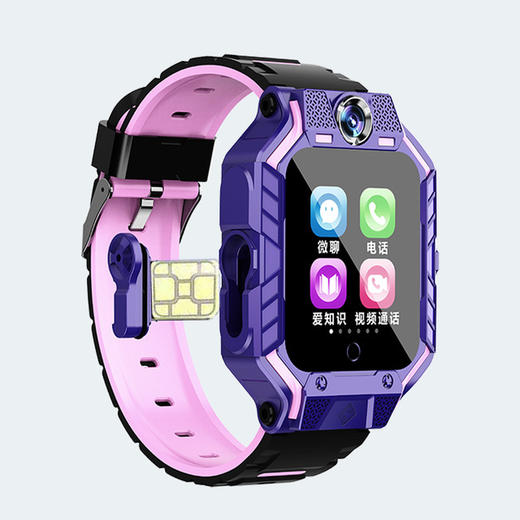 【智能手表】*q12电话手表 插卡防水定位儿童报警z6款天才小学生4G视频智能手表 商品图1