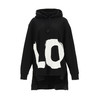 BURBERRY 巴宝莉 女士 Love 印花棉质宽松连帽卫衣 黑色 8037670 A1189 商品缩略图0