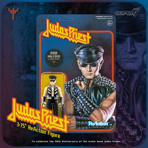 现货 Super7 Judas Priest犹大圣徒 Rob Halford 3.75挂卡 商品图0