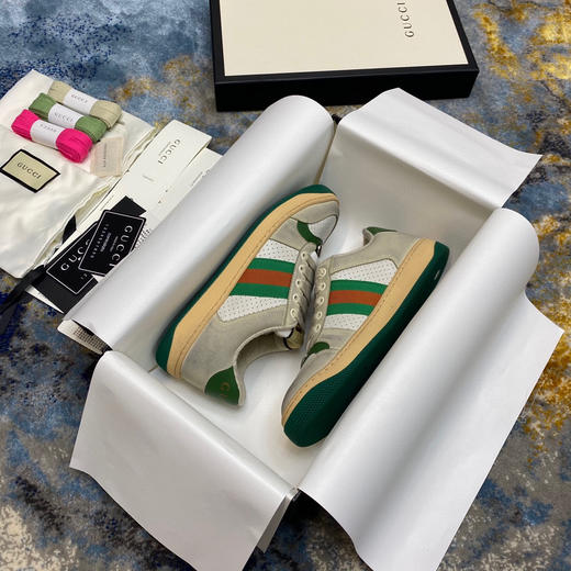 Gucci小脏鞋-绿色冲孔款 商品图3