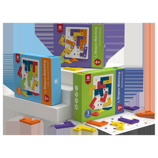 【L型配对 专注力训练逻辑桌游】Pinwheel L儿童专注力训练九宫格数独桌游 配对智力游戏套装 商品图4