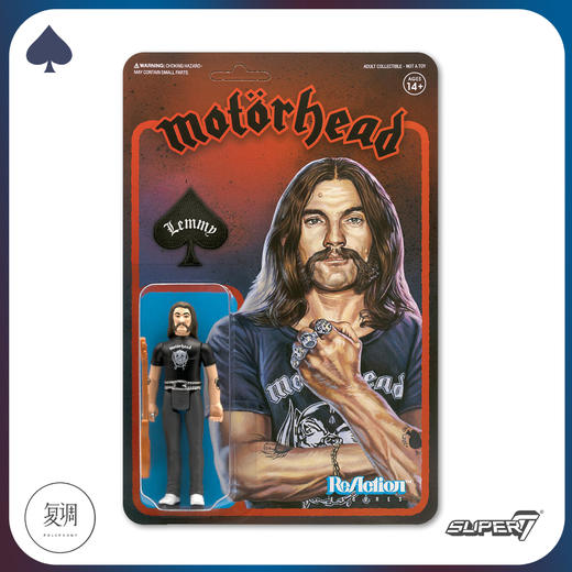 现货 Super7 Motorhead摩托头乐队 Lemmy 3.75寸挂卡摇滚 商品图2