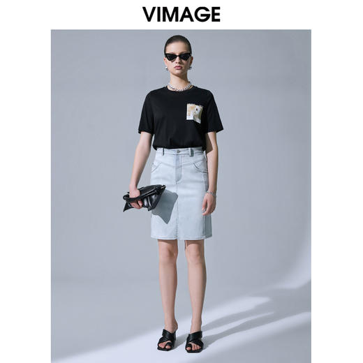 VIMAGE纬漫纪V1506107半裙 商品图4