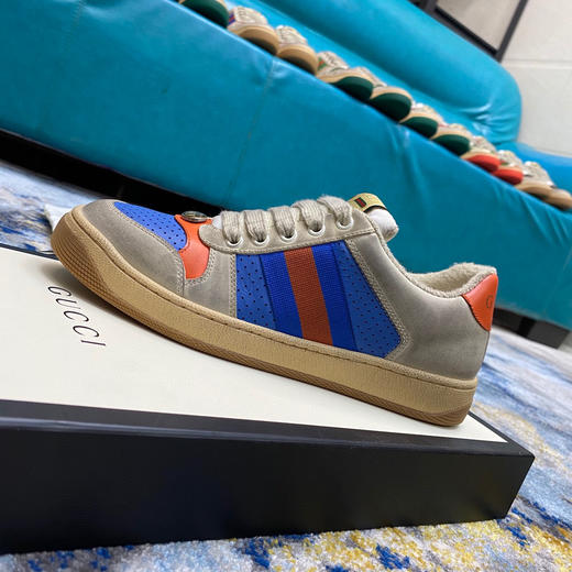 Gucci小脏鞋-蓝橙色 商品图1