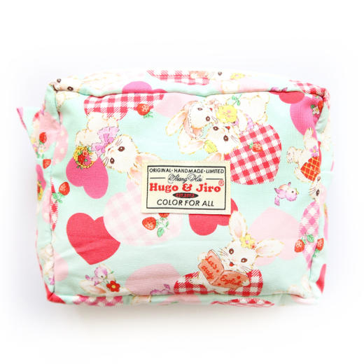 HUJI祤集Motley收纳包插画爱心小兔 商品图1