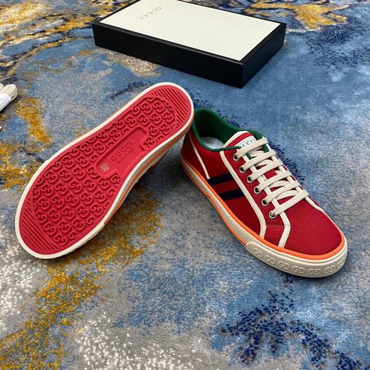 Gucci1977帆布鞋-橙红色 商品图5
