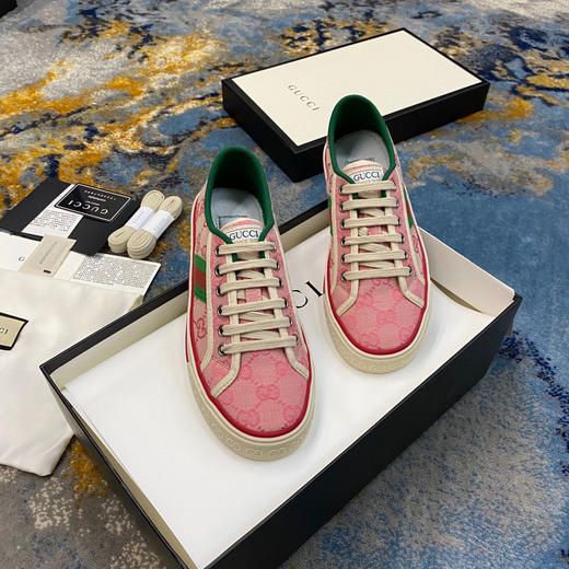 Gucci1977帆布鞋-樱花粉 商品图2