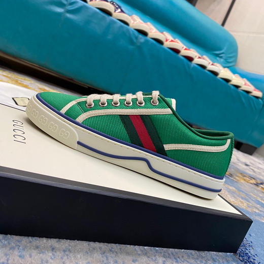Gucci1977帆布鞋-绿色 商品图4