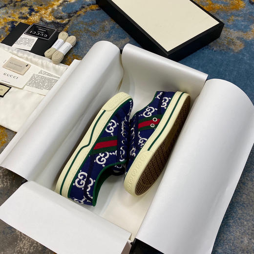 Gucci1977帆布鞋-蓝色 商品图1