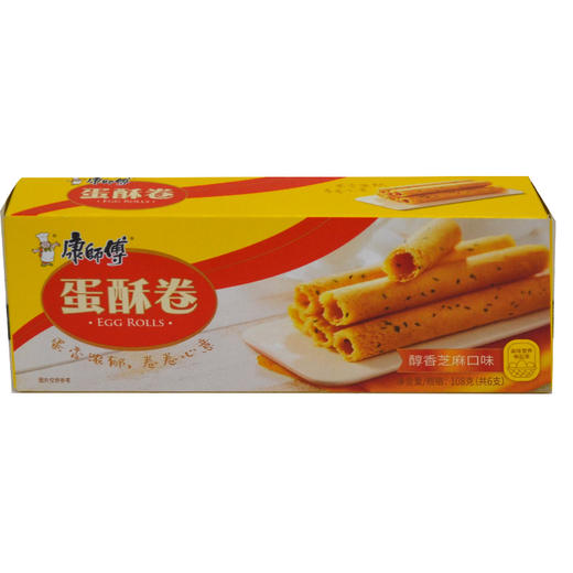 康师傅芝麻蛋酥卷108g 商品图0
