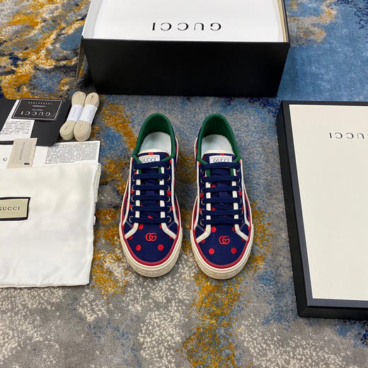 Gucci1977帆布鞋-波点蓝 商品图6