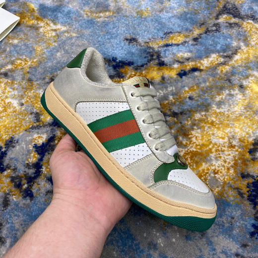 Gucci小脏鞋-绿色冲孔款 商品图0