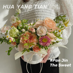  康乃馨小桌摆 小提桶