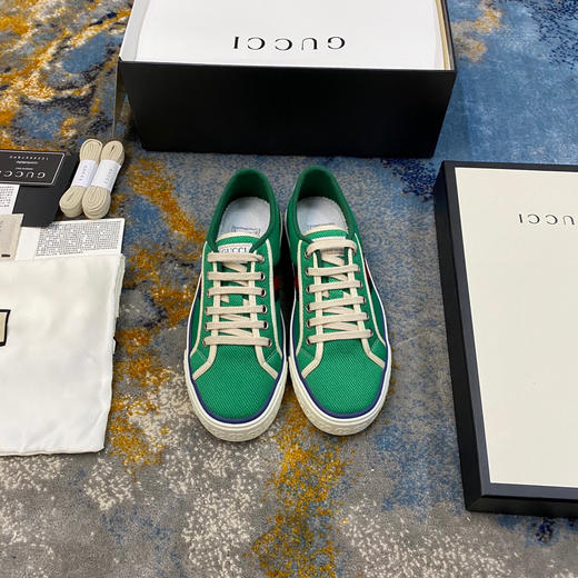 Gucci1977帆布鞋-绿色 商品图7
