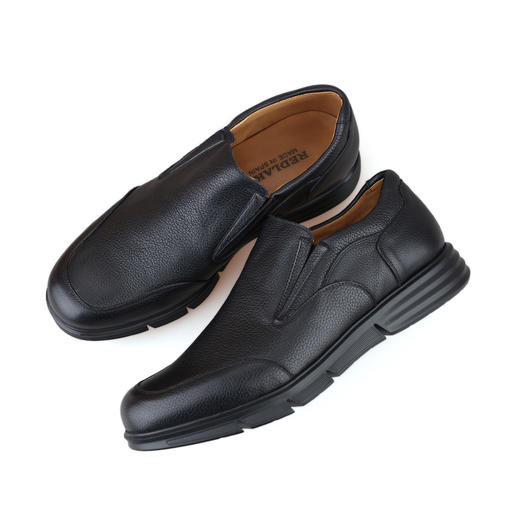 断码特价47码--西班牙原产男款商务休闲乐福鞋YELLOWSTONE黄石公园黑色(超轻款) 商品图10