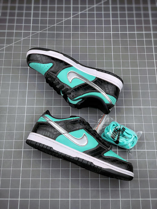 NK SB Dunk Low "Diamond Supply Co.tiffany" 钻石/黑绿 商品图4