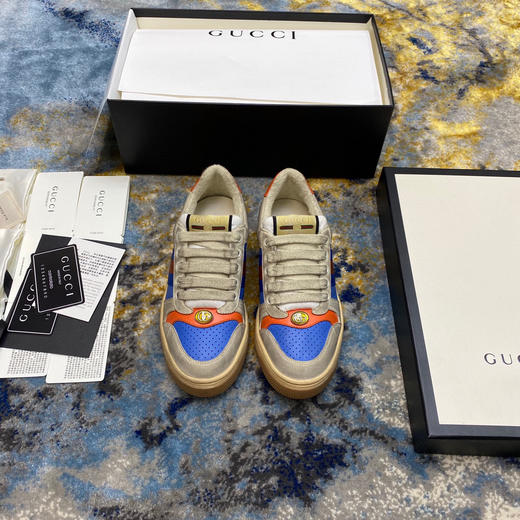 Gucci小脏鞋-蓝橙色 商品图2
