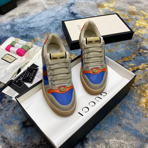 Gucci小脏鞋-蓝橙色 商品图4