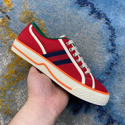 Gucci1977帆布鞋-橙红色 商品图0